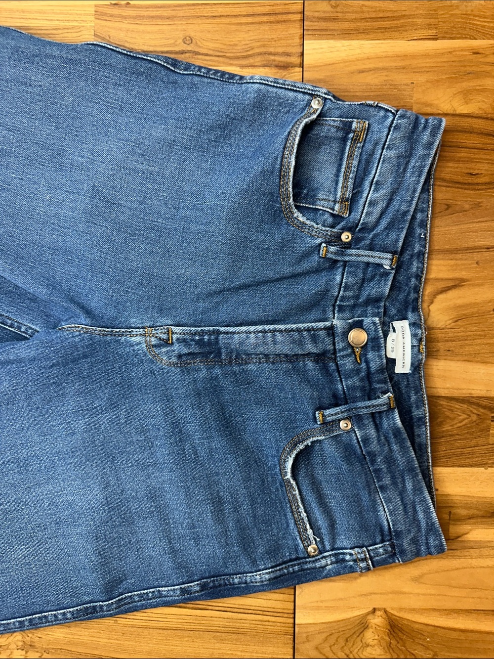 Good American Good Skate High Waist Wide Leg Jeans – Size 8 – Blue 383 - Picture 6 of 12